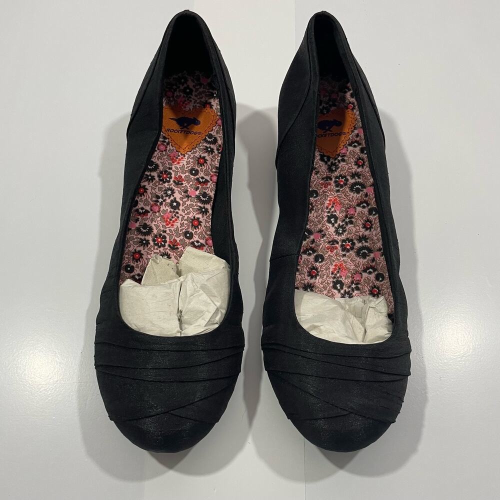 Rocket Dog Women's Black Slip On Wedge Size 10